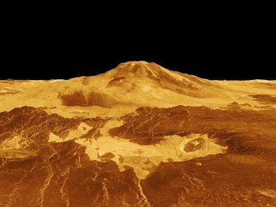 An active volcano on Venus