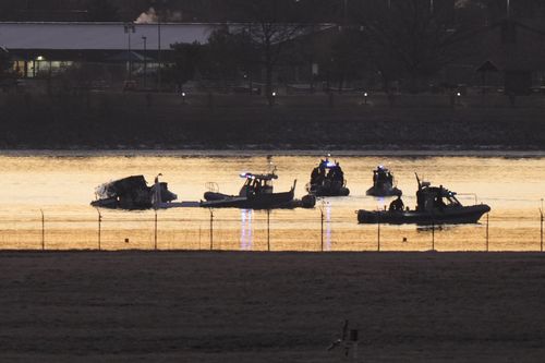 Wreckage site in the Potomac River