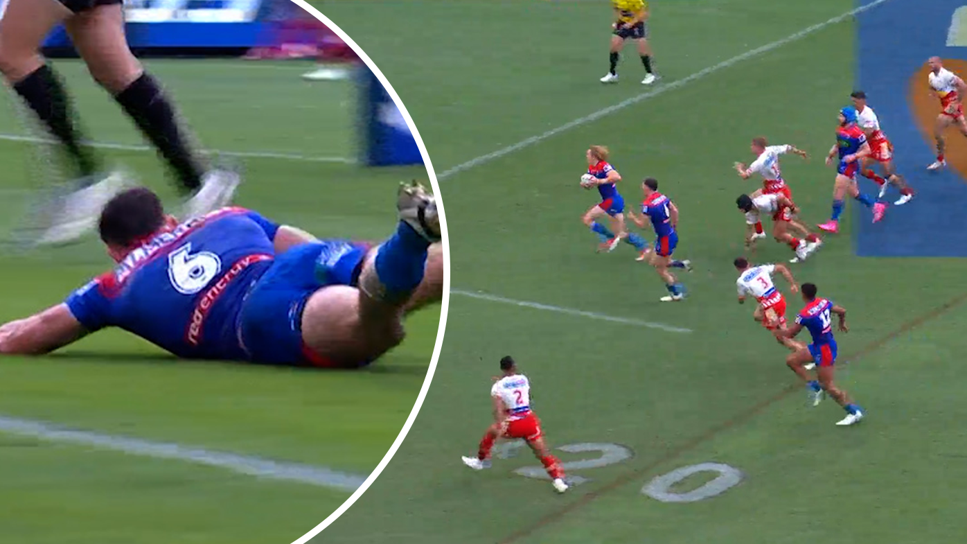 Newcastle Knights pull off surprise win despite Kalyn Ponga absence as Dolphins lashed for ‘sloppy’ defence