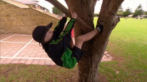 Kids are being encouraged in physical, risk-taking behaviour in the playground.