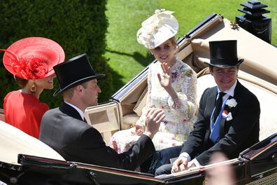 ASCOT, ENGLAND - JUNE 23: Princess Beatrice and Edoardo Mapelli Mozzi attend day four of Royal Ascot 2023 at Ascot Racecourse on June 23, 2023 in Ascot, England. (Photo by Kirstin Sinclair/Getty Images for Royal Ascot)