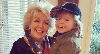 Patty Newton with grandson Monty