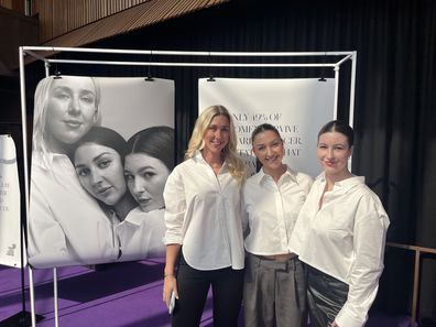 Amelia, Laura and Anabel Flynn at the 2024 Witchery White Shirt campaign launch.