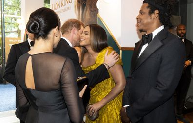 The Duke and Duchess of Sussex meet with Beyonce and Jay-Z.