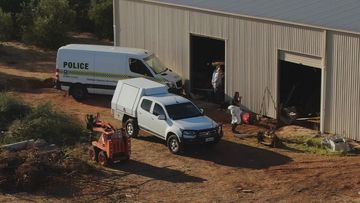 Police searching a property near Adelaide in connection with a missing man have found a body.