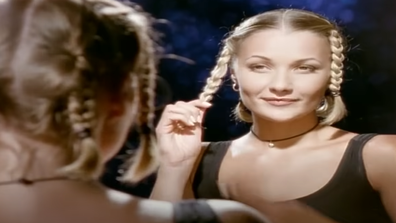 Whigfield in her Saturday Night music video