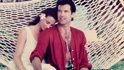 Pierce Brosnan and wife 