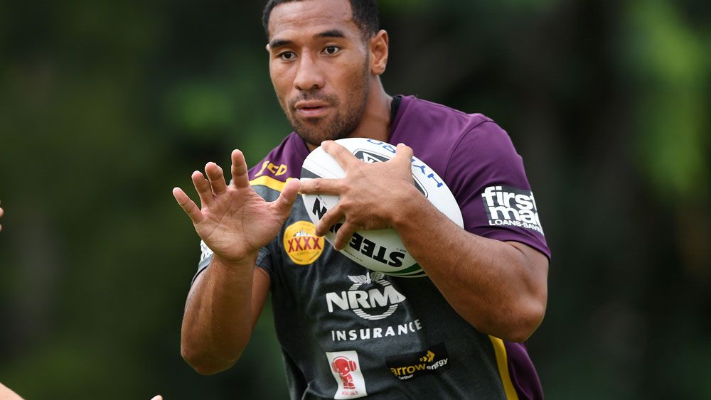 Tautau Moga is in line for a start with the Broncos. (AAP)