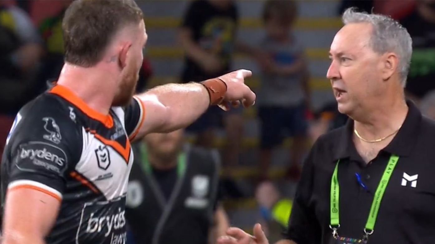 Fan ejected during Cowboys-Tigers clash for allegedly directing 'disgusting' abuse at Jackson Hastings