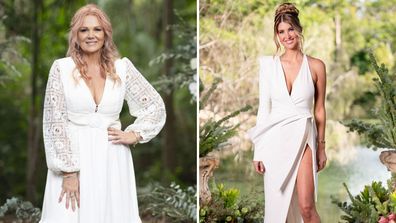 Andrea and Lauren MAFS 2024 wedding dresses