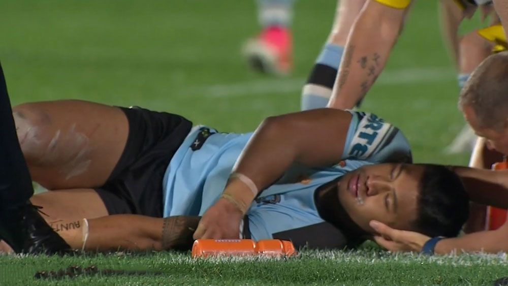 Cronulla Sharks' Fa'amanu 'Nu' Brown cleared to face Canberra after sickening concussion 