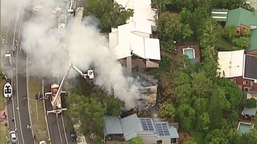 Smoke from the fire could be seen from across the Gold Coast region, as north as Surfers Paradise. (Choppercam)