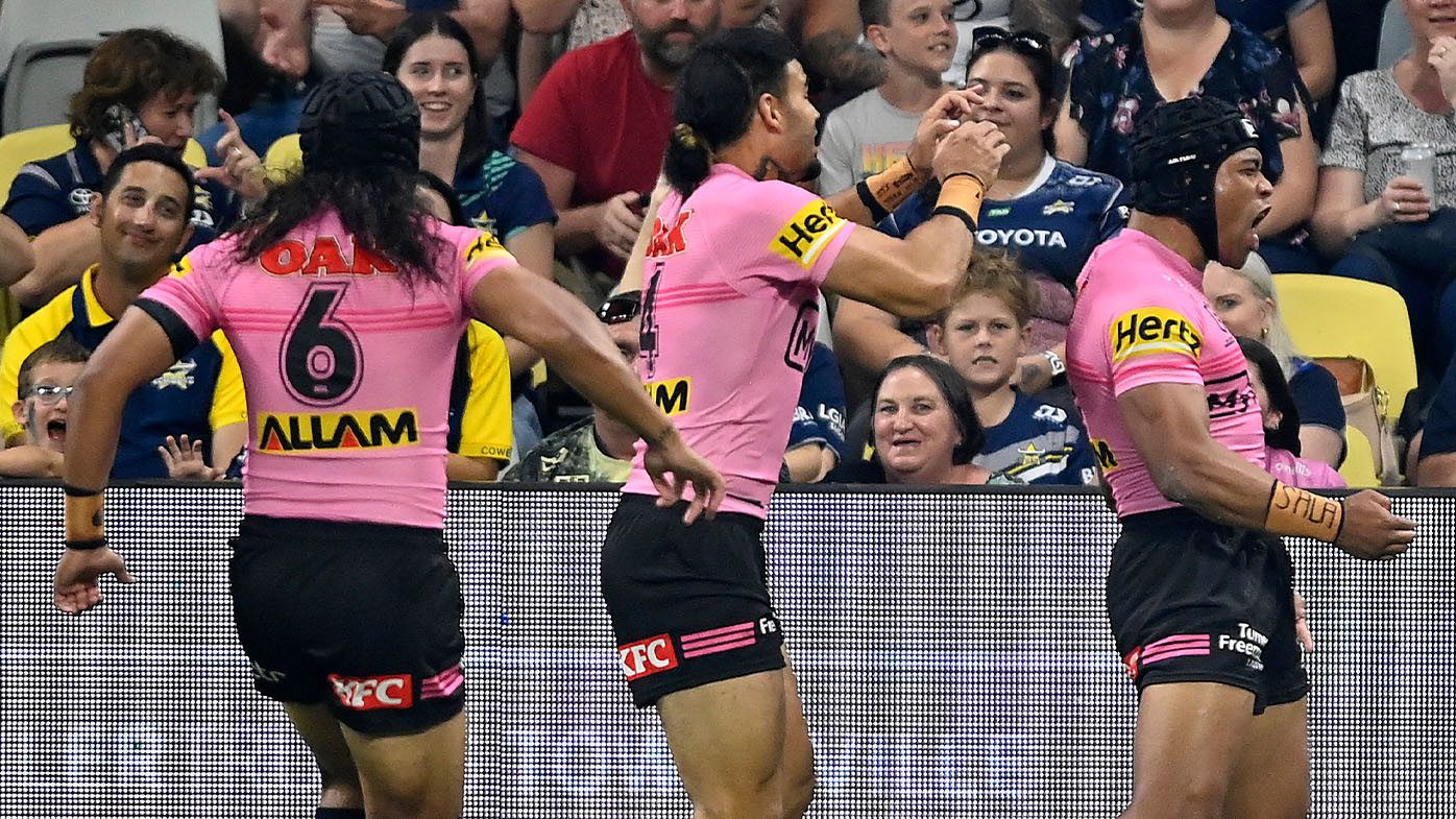 Panthers hold off fast-finishing Cowboys to celebrate Brian To'o's 100th NRL match in winning style