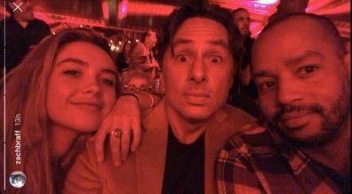 celebrity, couples, Zach Braff, Florence Pugh