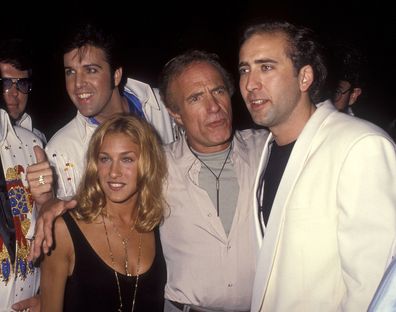  Sarah Jessica Parker, actor James Caan and actor Nicoals Cage 