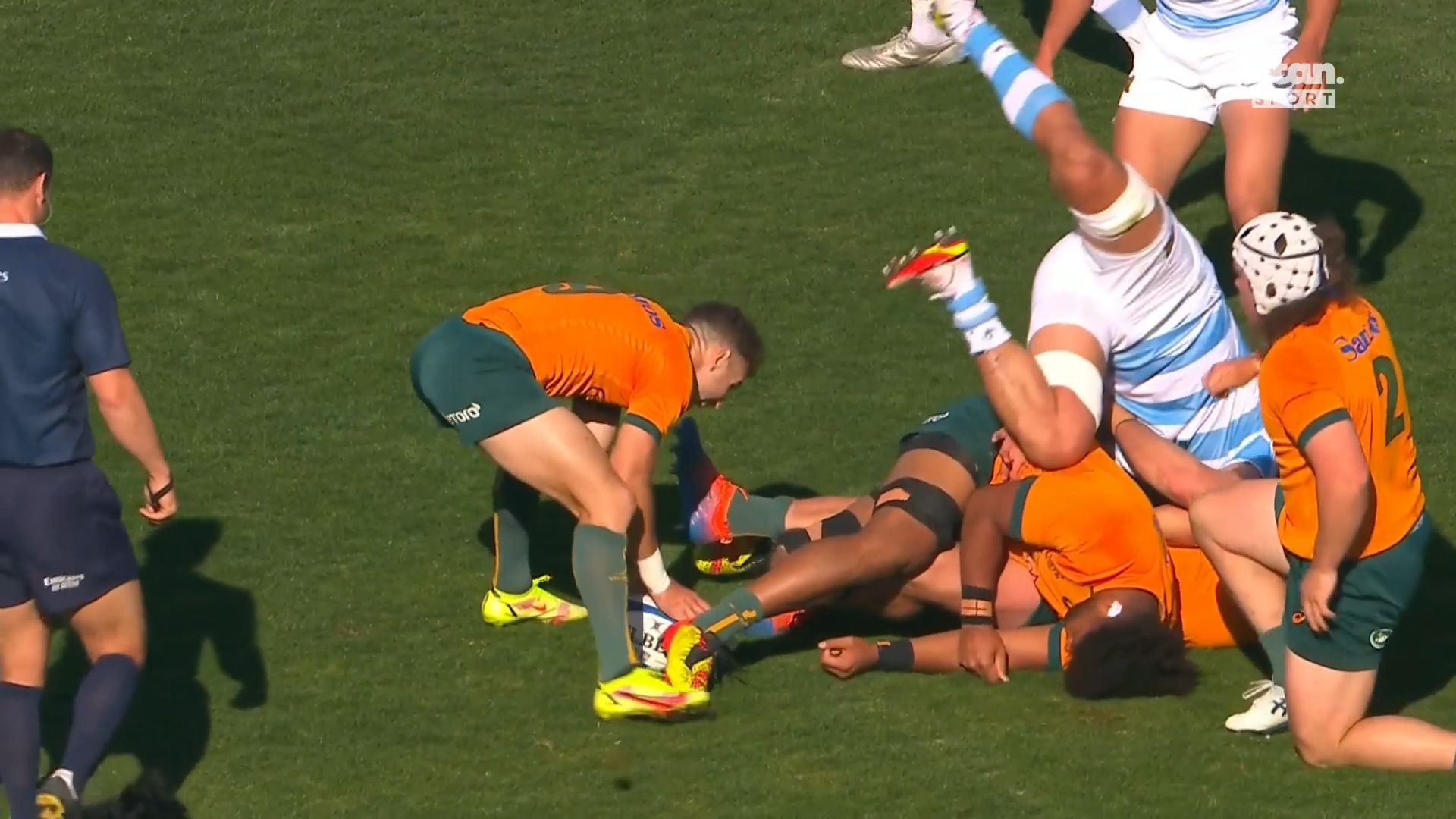 Wallabies robbed of try after 'absurd' penalty against captain James Slipper