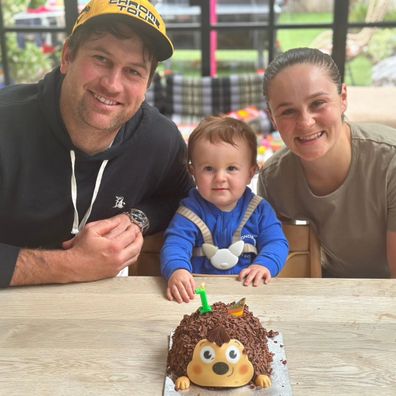 ash barty celebrates son's first birthday