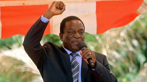 Emmerson Manangagwa is tipped to succeed Robert Mugabe as Zimbabwe president. (Photo: AP).