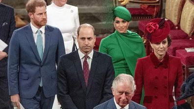 The former 'fab four' leave Westminster Abbey following the Commonwealth Service in London.