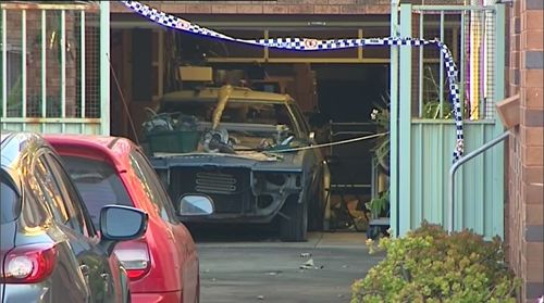 The 51-year-old panel beater was treated by police and paramedics before dying at the scene. Picture: 9NEWS.