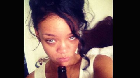 Rihanna tweets sad pic, drinks beer ahead of her grandma's funeral