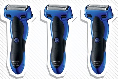 9PR: Panasonic Rechargeable 3-Blade Electric Cordless Shaver, Blue