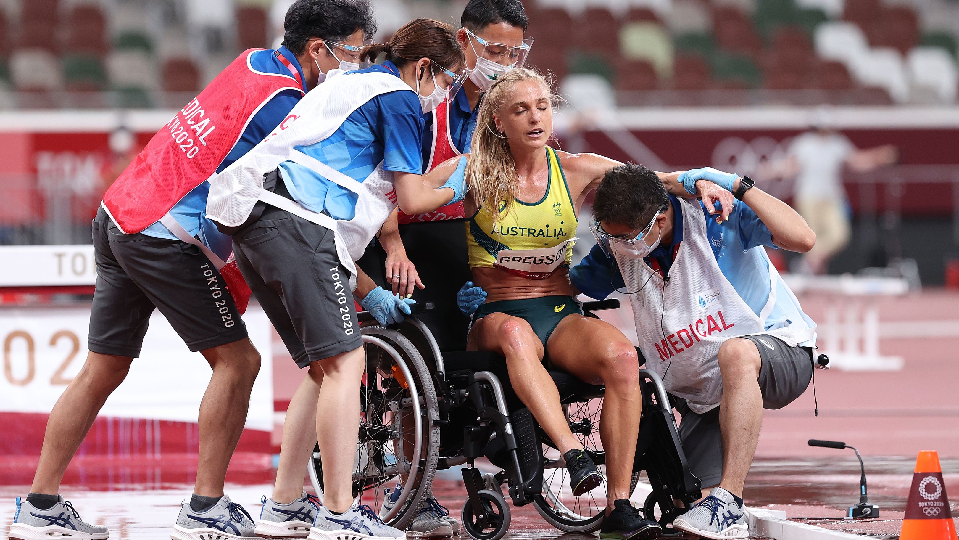 Aussie in wheelchair after steeplechase disaster