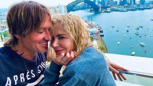 Keith Urban, Nicole Kidman, kiss, hug, PDA, Sydney, Christmas, holidays