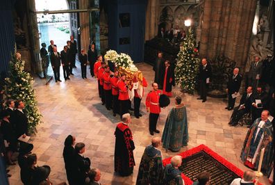 Princess Diana funeral at Westminster Abbey. 