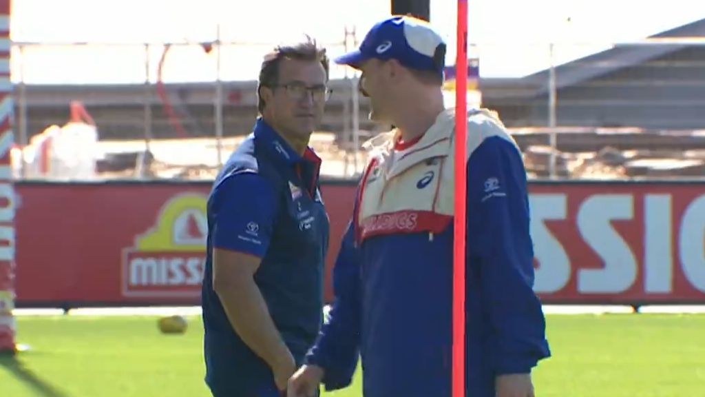 'Great at what he does': Ross Lyon defends under fire Bulldogs coach Luke Beveridge