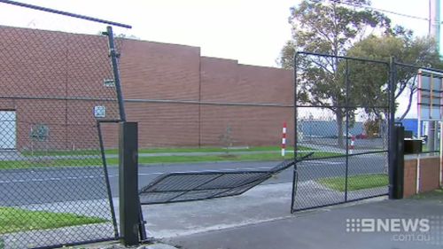 The church curator arrived the following morning to find the fence destroyed. (9NEWS)