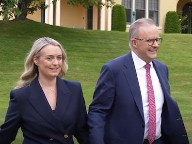 Anthony Albanese Jodie Haydon engagement press conference