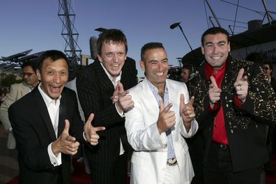 The Wiggles arrive at the 19th Annual ARIA Awards at the Sydney SuperDome on October 23, 2005 in Sydney, Australia. The ARIA Awards recognise excellence and innovation in all genres of Australian Music.