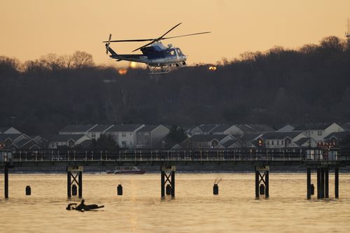 Wreckage site in the Potomac River