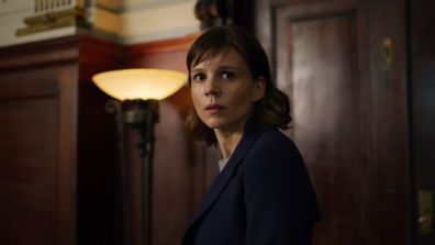 Katja Herbers on the TV series Evil, now streaming on Stan. 