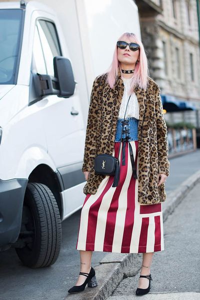 <p>The statement skirt is screaming on the streets of Milan and Paris.</p>
<p>In the past handbags, shoes and slogan T-shirts have done the talking for street style targets but now fashion followers are showing their credentials with striped, embroidered, floral and sheer skirts that balloon to the ankles or rise to dangerous heights.</p>
<p>Here's our pick of skirts that are really saying something.</p>