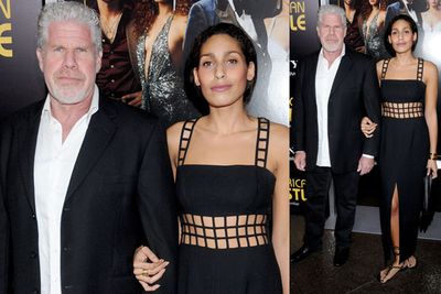 <i>Hellboy</i> star Ron Perlman with his wife Blake.