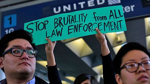 Demonstrations against the airline were even held at Chicago O’Hare Airport and the airline’s value plummeted on the stock market.