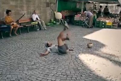 <b>A mystery busker has been compared to the world's best freestyle footballers after the emergence of a video showcasing his skills.</b><br/><br/>Filmed as he performed to live music, the busker appears to combine gymnastics and dance as he effortlessly moves a football around his body whilst never letting it touch the ground.<br/><br/>The video comes less than a month after the official world freestyling championships, won by Poland's Szymon Skalski. Compare the two with others who have caught our attention...