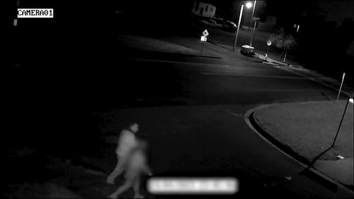 Police released dark security footage in an appeal for information.