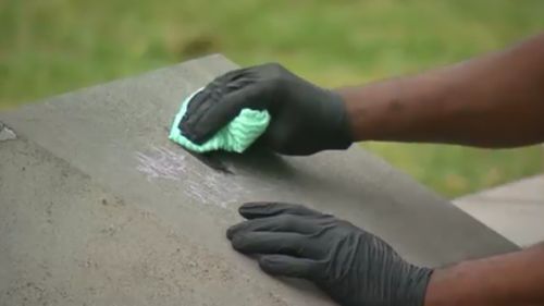 The memorial has since been cleaned and restored to its original state. (9NEWS)