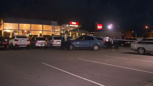 A crime scene was established near Fitzy's Waterford Tavern (9NEWS)