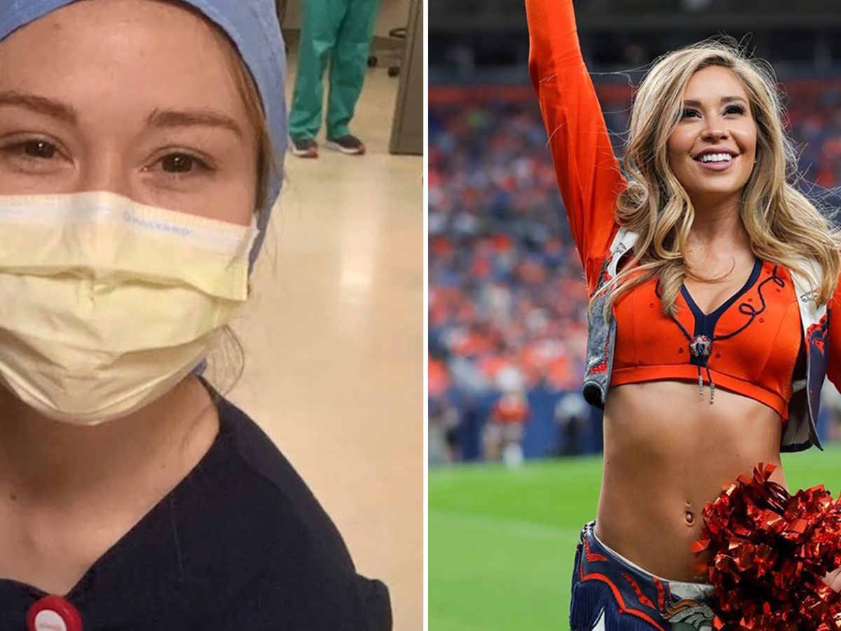 This Denver Broncos cheerleader is also fighting COVID-19 as an ICU nurse l  GMA Digital 