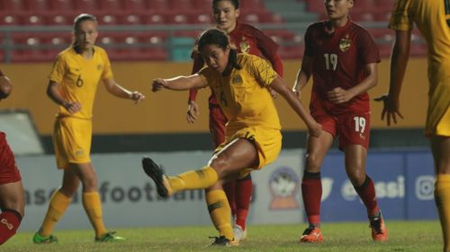 The teenager will now join the Australian women's national football team in the USA for this year's Tournament of Nations. Picture: Supplied.