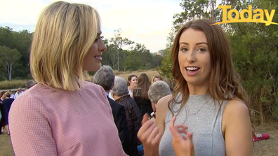 Today met Megy after she helped organise a wedding for a cancer-stricken Melbourne couple.