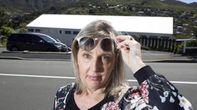 Luanne Cockburn says the glare from her neighbour's zincalume roof in Wellington's Ngaio can cause migraines.