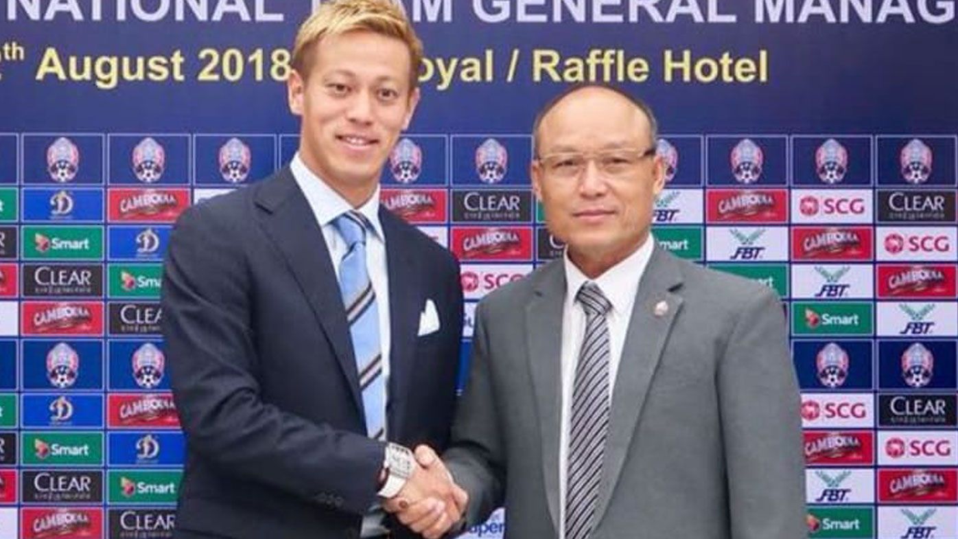 Melbourne Victory's Keisuke Honda announced as Cambodia's new general manager and coach