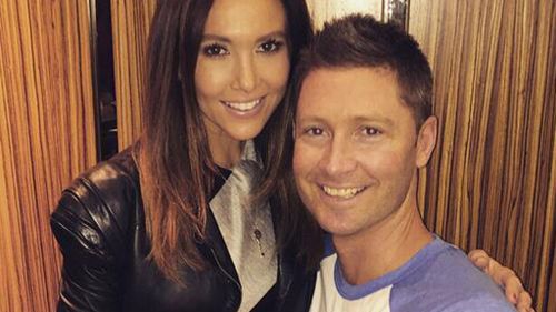 Michael Clarke reveals he and wife Kyly are expecting their first child