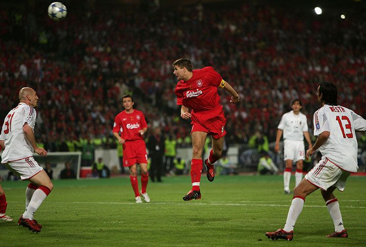 Liverpool legend Steven Gerrard scores against Milan again