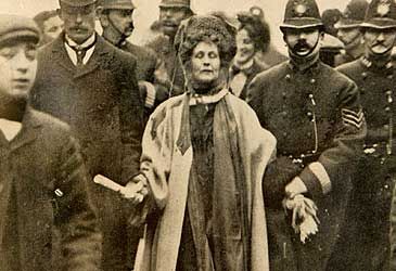 Which Pankhurst led the UK's militant Women's Social and Political Union when it was founded in 1903?